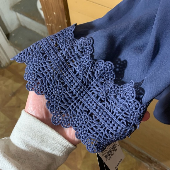 Nwt A.byer off shoulder blue top - Picture 9 of 12